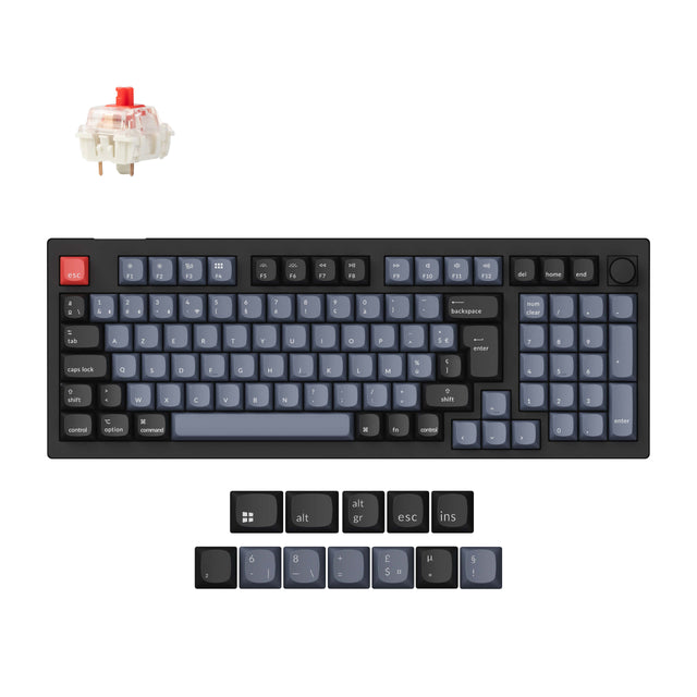 Collection de disposition ISO de clavier mécanique personnalisé sans fil Keychron V5 Max QMK