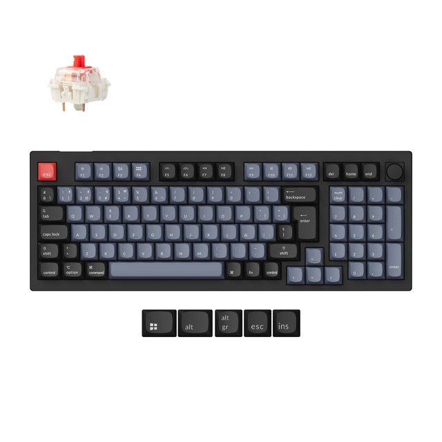 Collection de disposition ISO de clavier mécanique personnalisé sans fil Keychron V5 Max QMK