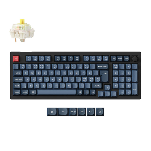 Collection de disposition ISO de clavier mécanique personnalisé sans fil Keychron V5 Max QMK