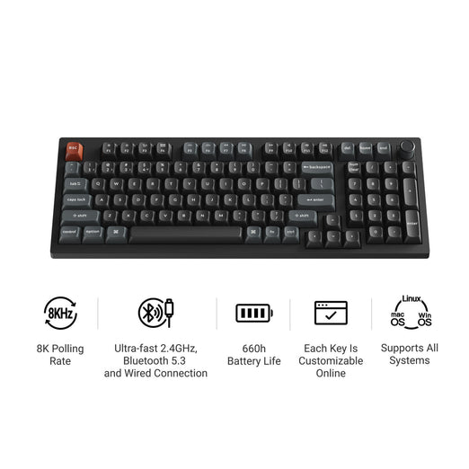 Keychron V5 Ultra 8K Wireless Custom Mechanical Keyboard (US ANSI Layout)