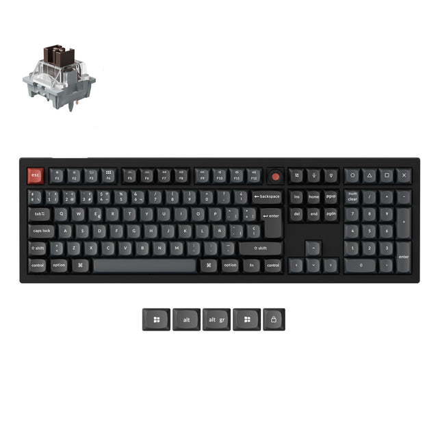Keychron V6 8K QMK Wired Custom Mechanical Keyboard ISO Layout Collection