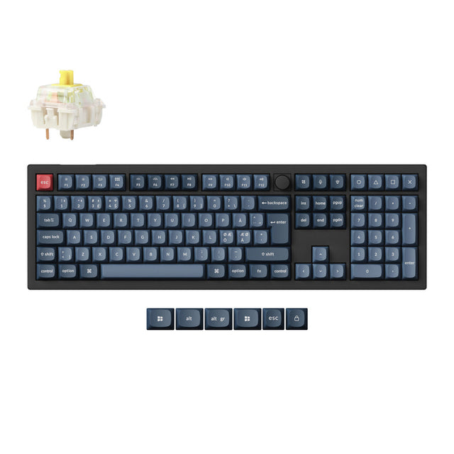 Collection de disposition ISO de clavier mécanique personnalisé sans fil Keychron V6 Max QMK