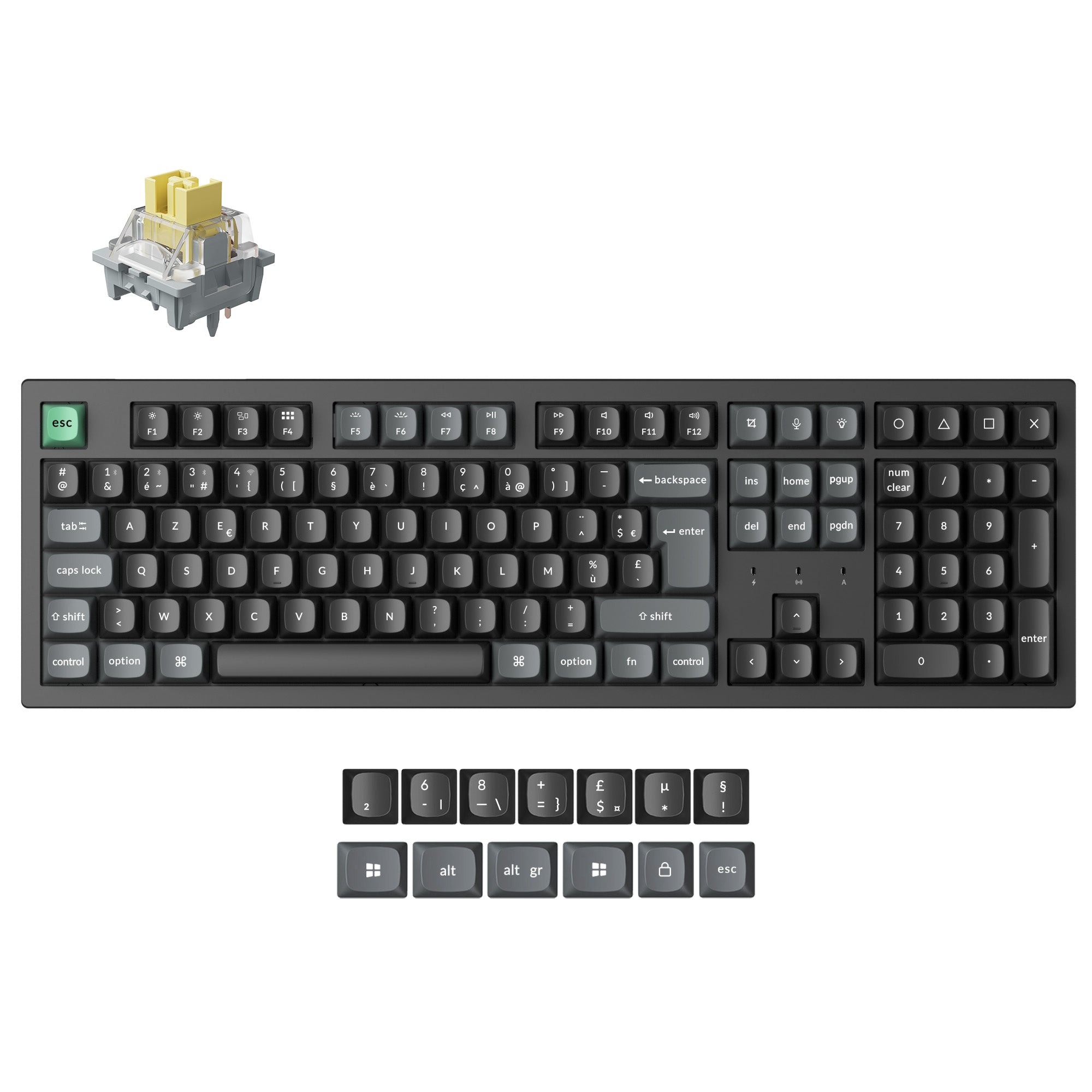 Keychron K10 Ultra 8K Wireless Custom Mechanical Keyboard ISO Layout