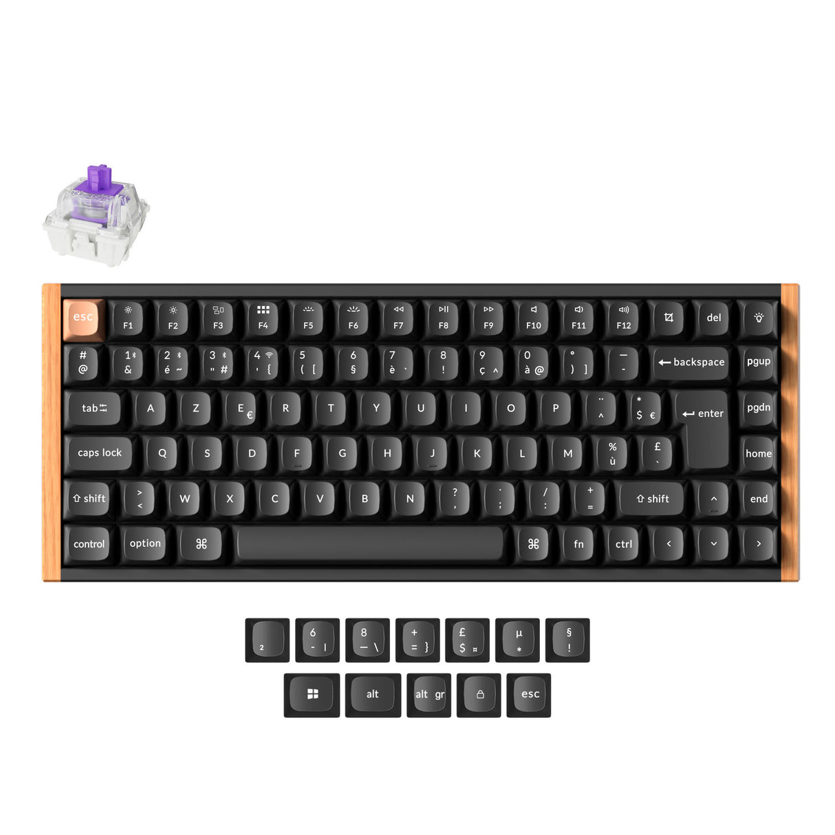Clavier personnalisé Keychron K2 HE sans fil à interrupteur magnétique Collection disposition ISO