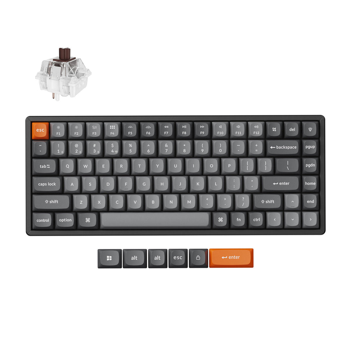 Keychron K2 Max QMK Wireless Mechanical Keyboard (US ANSI Layout ...