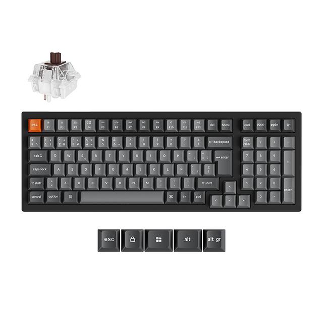 Clavier mécanique sans fil Keychron K4 Max QMK Collection disposition ISO