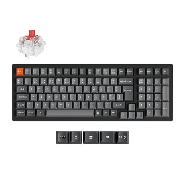 Clavier mécanique sans fil Keychron K4 Max QMK Collection disposition ISO