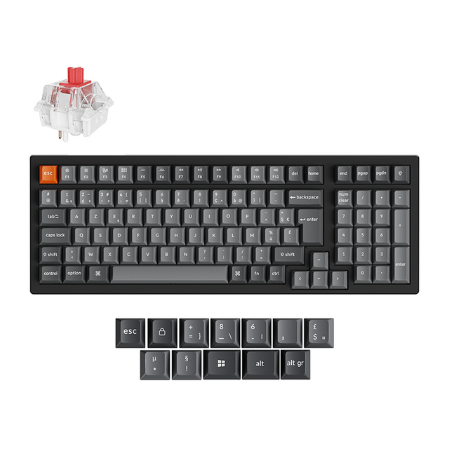 Clavier mécanique sans fil Keychron K4 Max QMK Collection disposition ISO