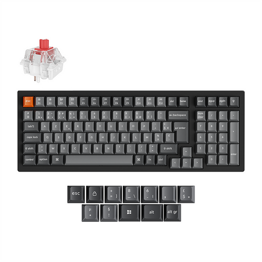 Clavier mécanique sans fil Keychron K4 Max QMK Collection disposition ISO