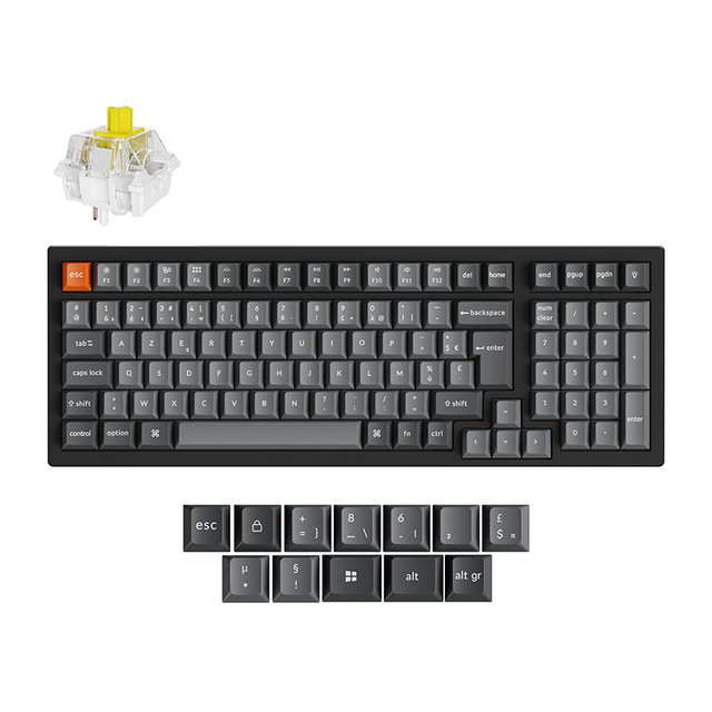 Clavier mécanique sans fil Keychron K4 Max QMK Collection disposition ISO