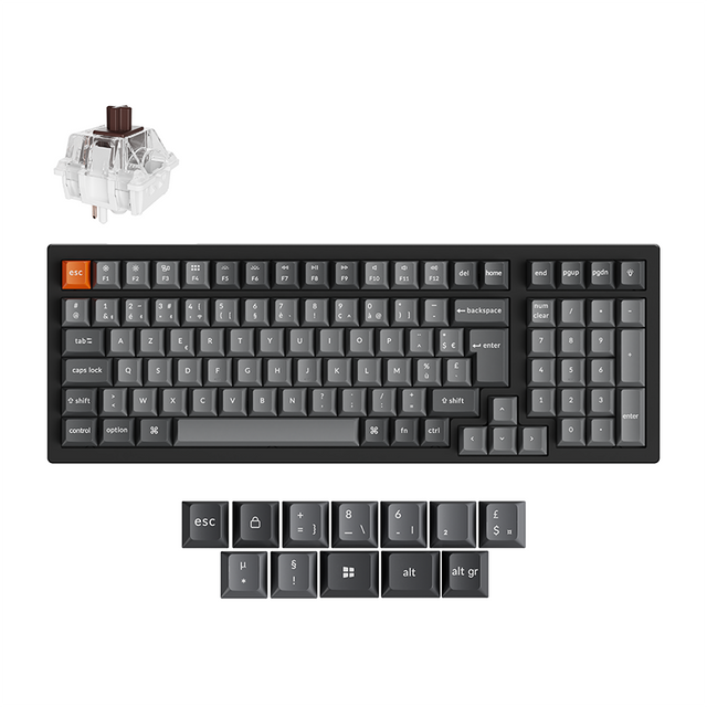 Clavier mécanique sans fil Keychron K4 Max QMK Collection disposition ISO