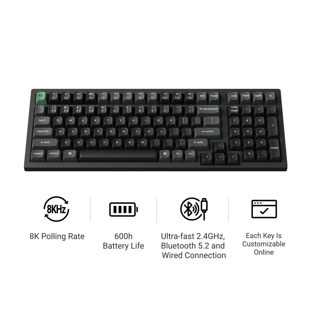 Keychron K4 Ultra 8K Wireless Custom Mechanical Keyboard (US ANSI Layout)