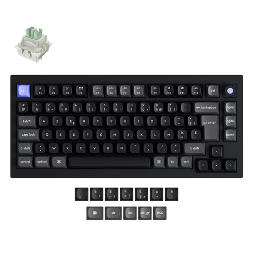 Collection de claviers Keychron Q1 HE 8K filaire à interrupteur magnétique disposition ISO
