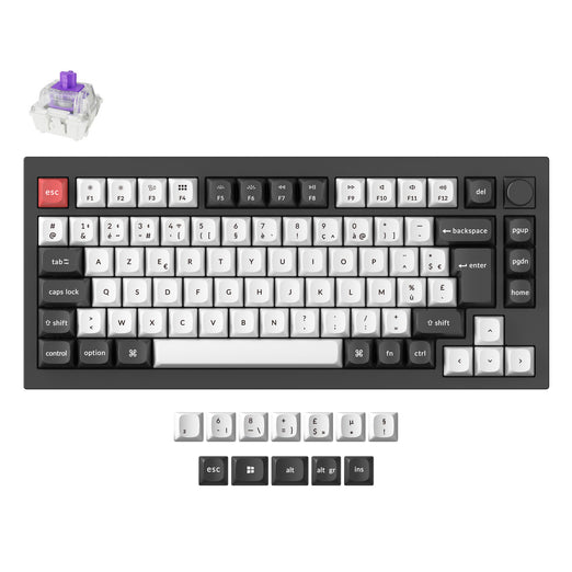 Clavier personnalisé sans fil Keychron Q1 HE QMK Collection disposition ISO