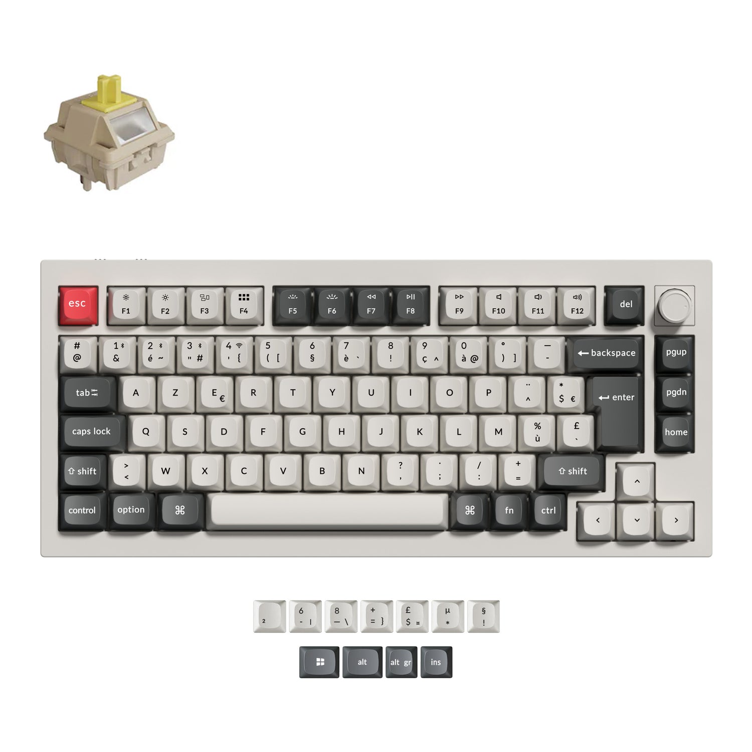 Keychron Q1 Ultra 8K Wireless Custom Mechanical Keyboard ISO Layout Collection