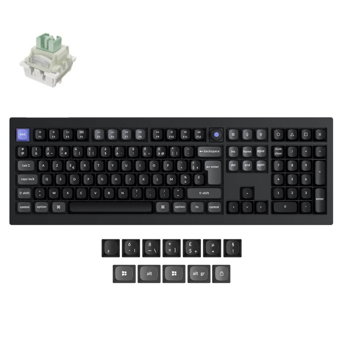 Keychron Q6 HE 8K Wired Magnetic Switch Keyboard ISO Layout Collection ...