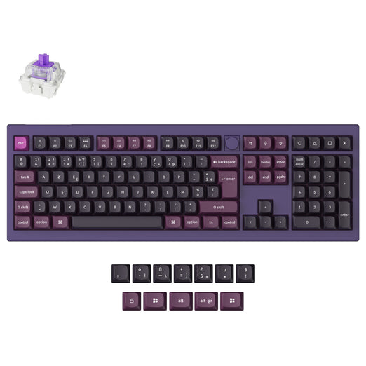 Clavier personnalisé sans fil Keychron Q6 HE QMK Collection disposition ISO