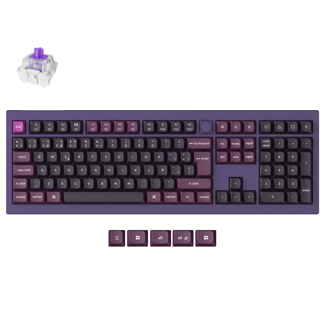 Clavier personnalisé sans fil Keychron Q6 HE QMK Collection disposition ISO