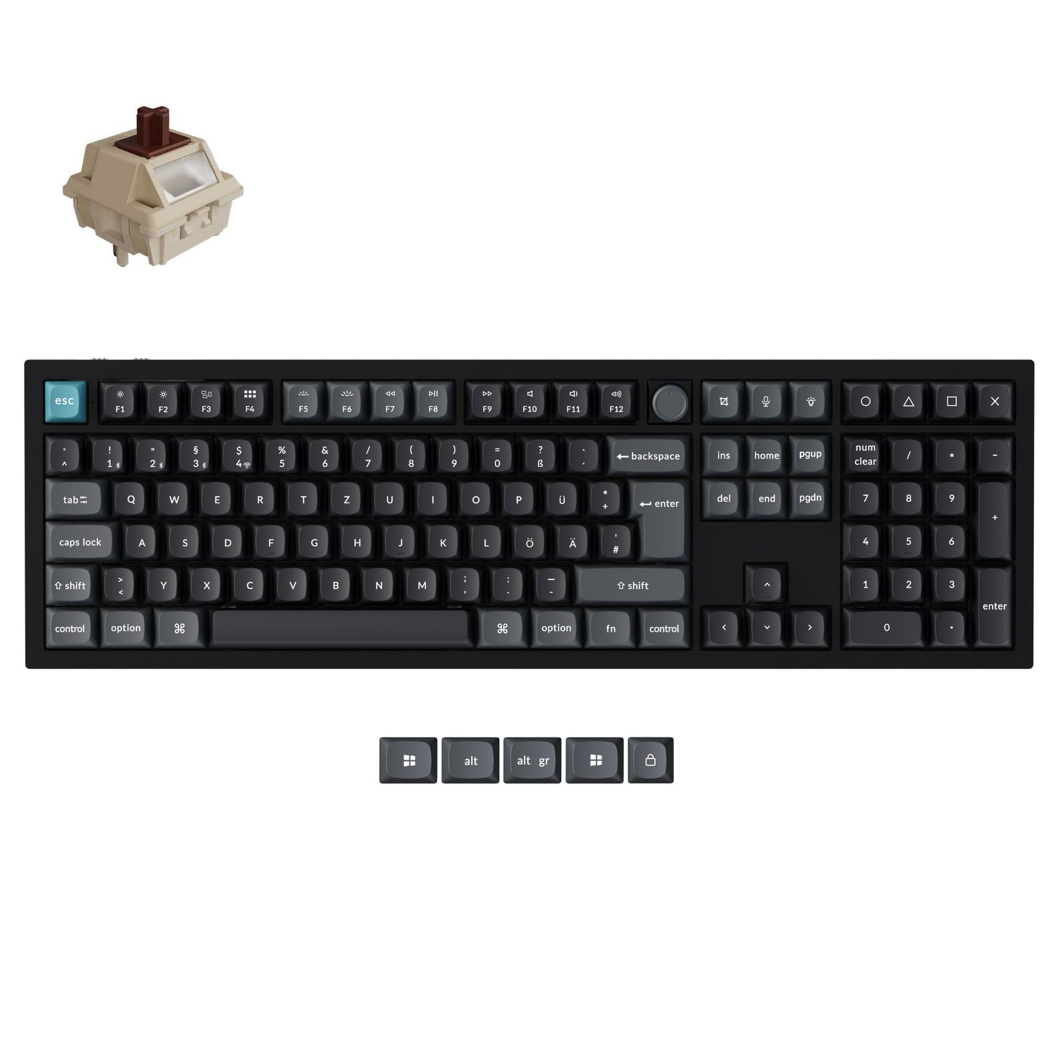 Keychron Q6 Ultra 8K Wireless Custom Mechanical Keyboard ISO Layout Collection