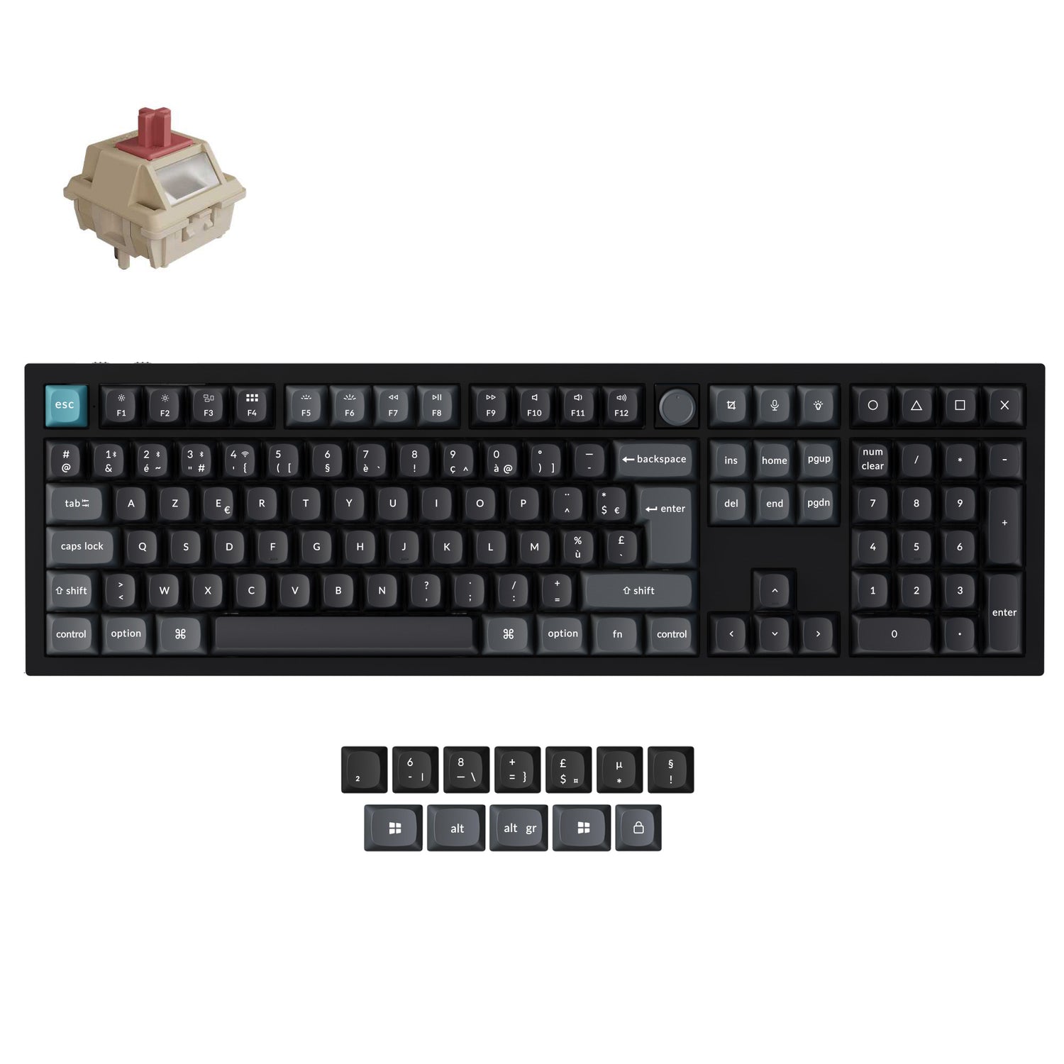 Keychron Q6 Ultra 8K Wireless Custom Mechanical Keyboard ISO Layout Collection