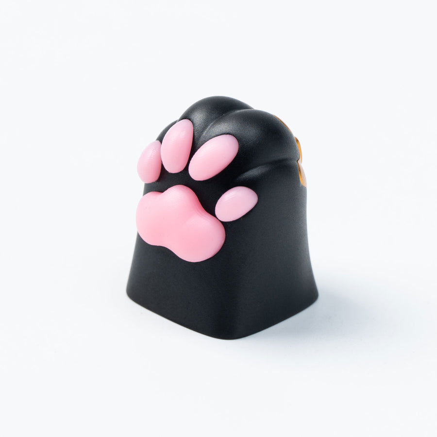 Capuchons de touches artisanaux en alliage d'aluminium, patte de chaton en silicone