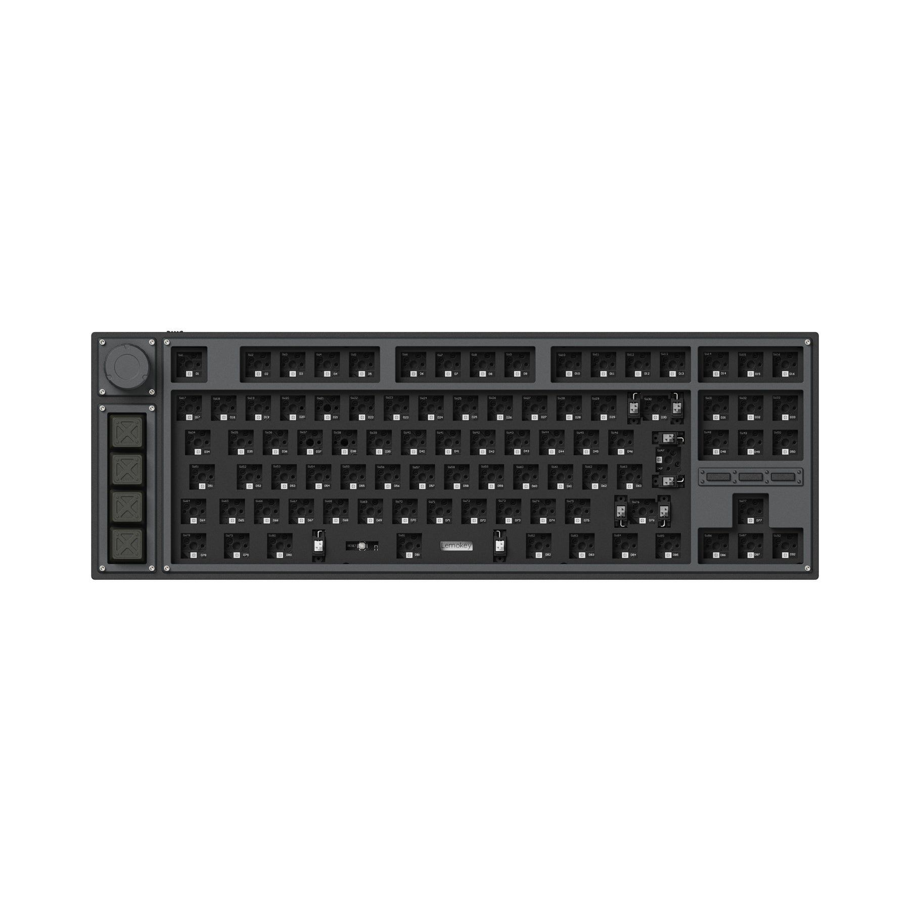 Lemokey L3 QMK/VIA Wireless Custom Mechanical Keyboard(US ANSI Layout)