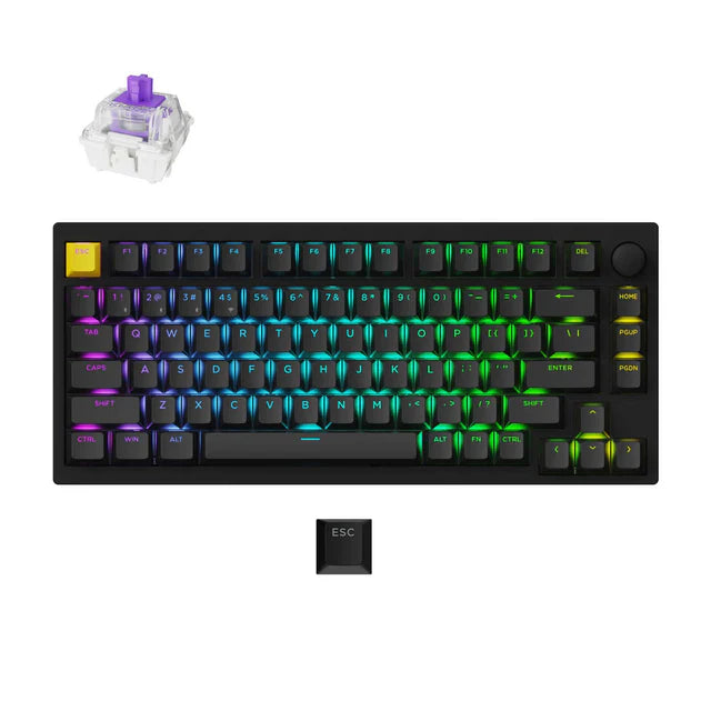 Clavier de jeu personnalisé avec interrupteur magnétique sans fil Lemokey P1 HE (disposition US ANSI)