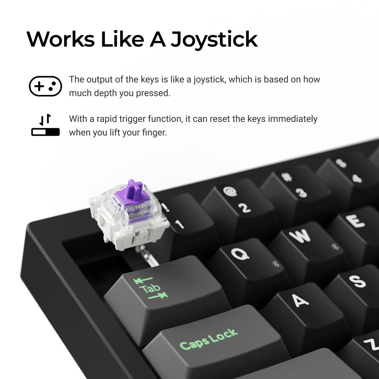 Lemokey P2 HE Interrupteur Magnétique Sans Fil Clavier de Jeu Personnalisé (Disposition US ANSI)