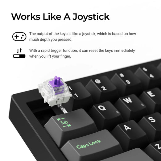Lemokey P2 HE Wireless Magnetic Switch Custom Gaming Keyboard (US ANSI Layout)