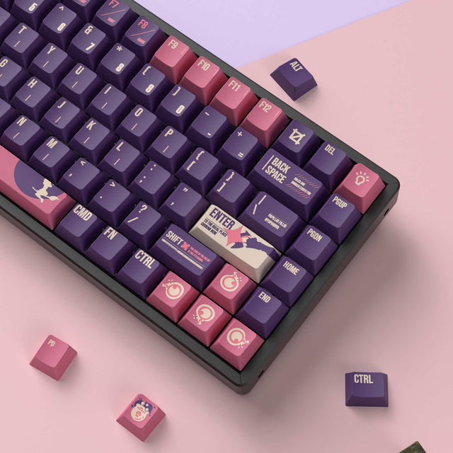 Sorcière Lunaire - Profil Cerise Dye-Sub PBT Ensemble Complet de Touches