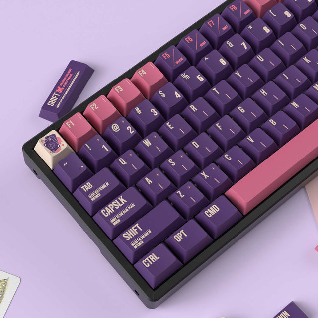 Sorcière Lunaire - Profil Cerise Dye-Sub PBT Ensemble Complet de Touches