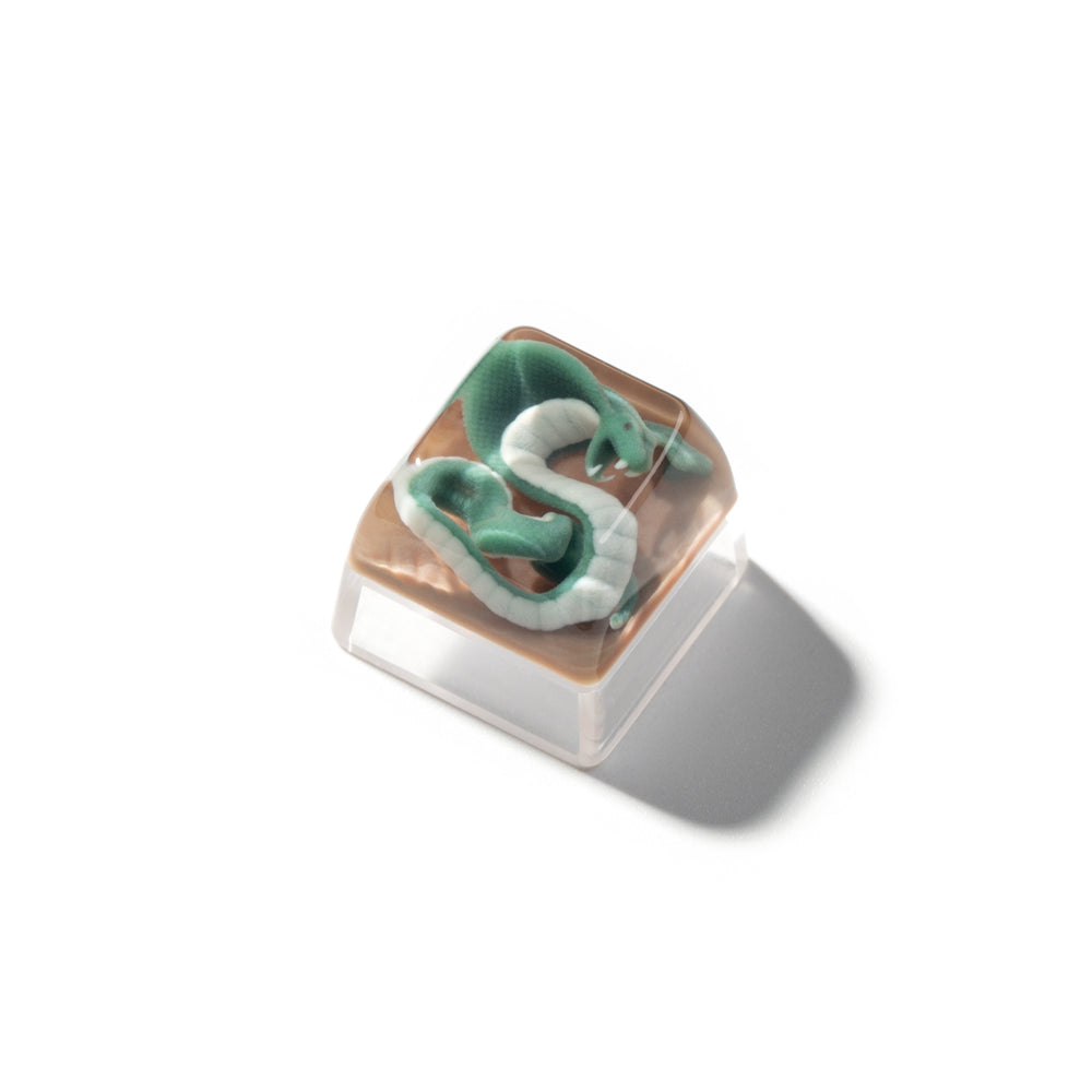 Keycap artisanal en résine animale magique