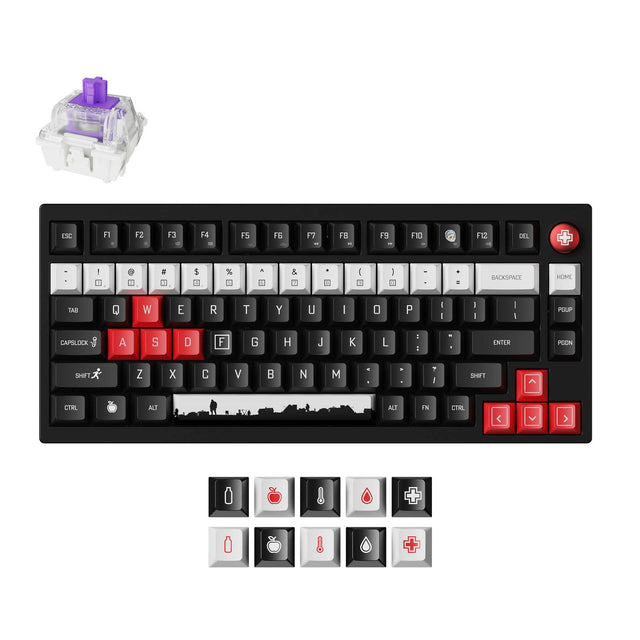 Clavier personnalisé sans fil à interrupteur magnétique édition spéciale DayZ