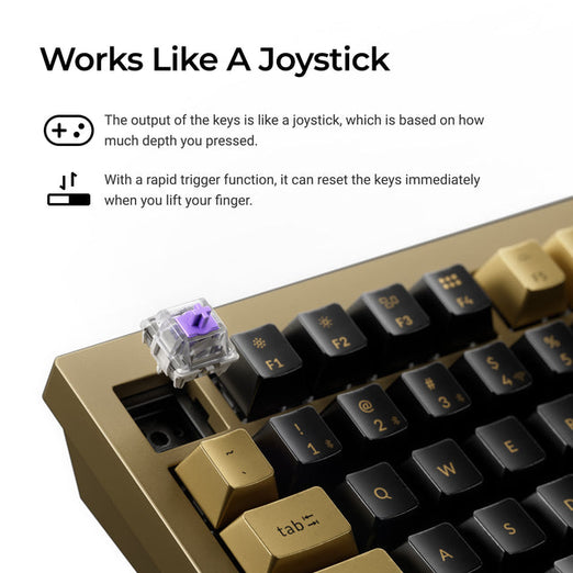 Keychron Q1 HE QMK Wireless Custom Keyboard - Copper Edition (US ANSI Layout)