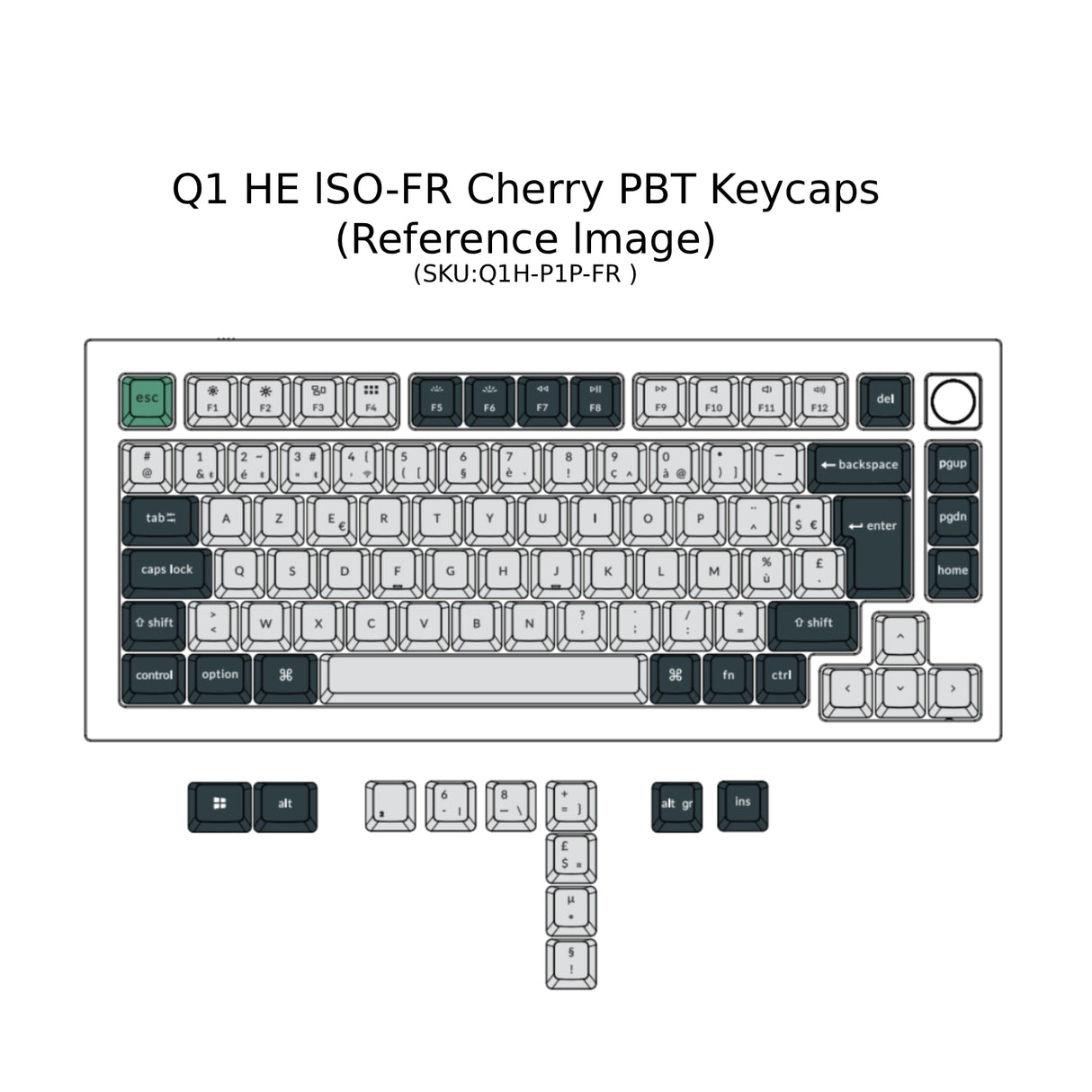 Keychron Q1 HE QMK Wireless Custom Keyboard ISO Layout Collection