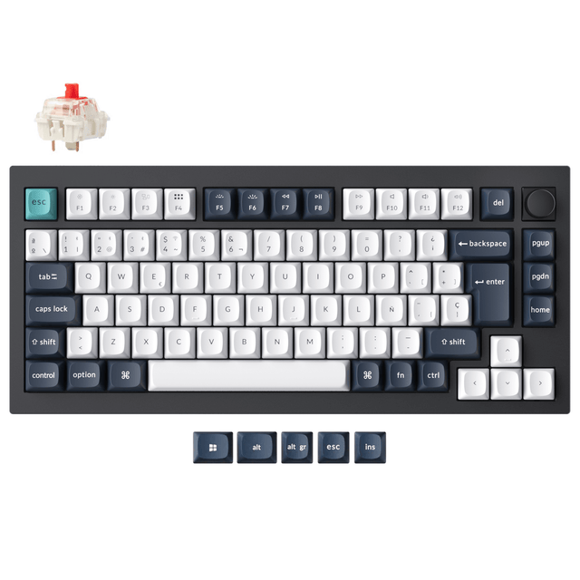 Keychron Q1 Max QMK/VIA Wireless Custom Mechanical Keyboard ISO Layout Collection