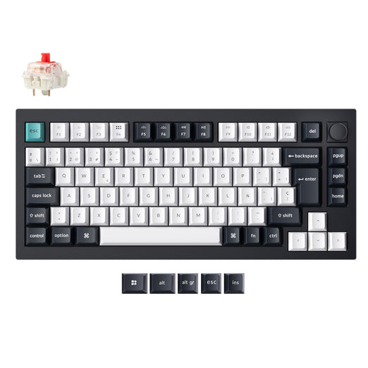 Keychron Q1 Max QMK/VIA Wireless Custom Mechanical Keyboard ISO Layout Collection