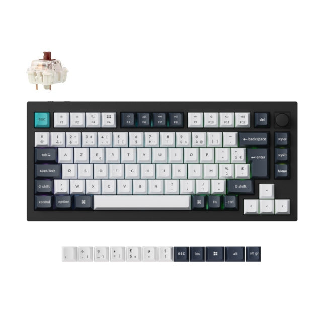 Keychron Q1 Max QMK/VIA Wireless Custom Mechanical Keyboard ISO Layout Collection