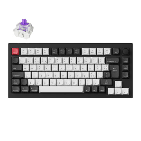 Collection de configuration ISO de clavier personnalisé sans fil Keychron Q1 HE QMK