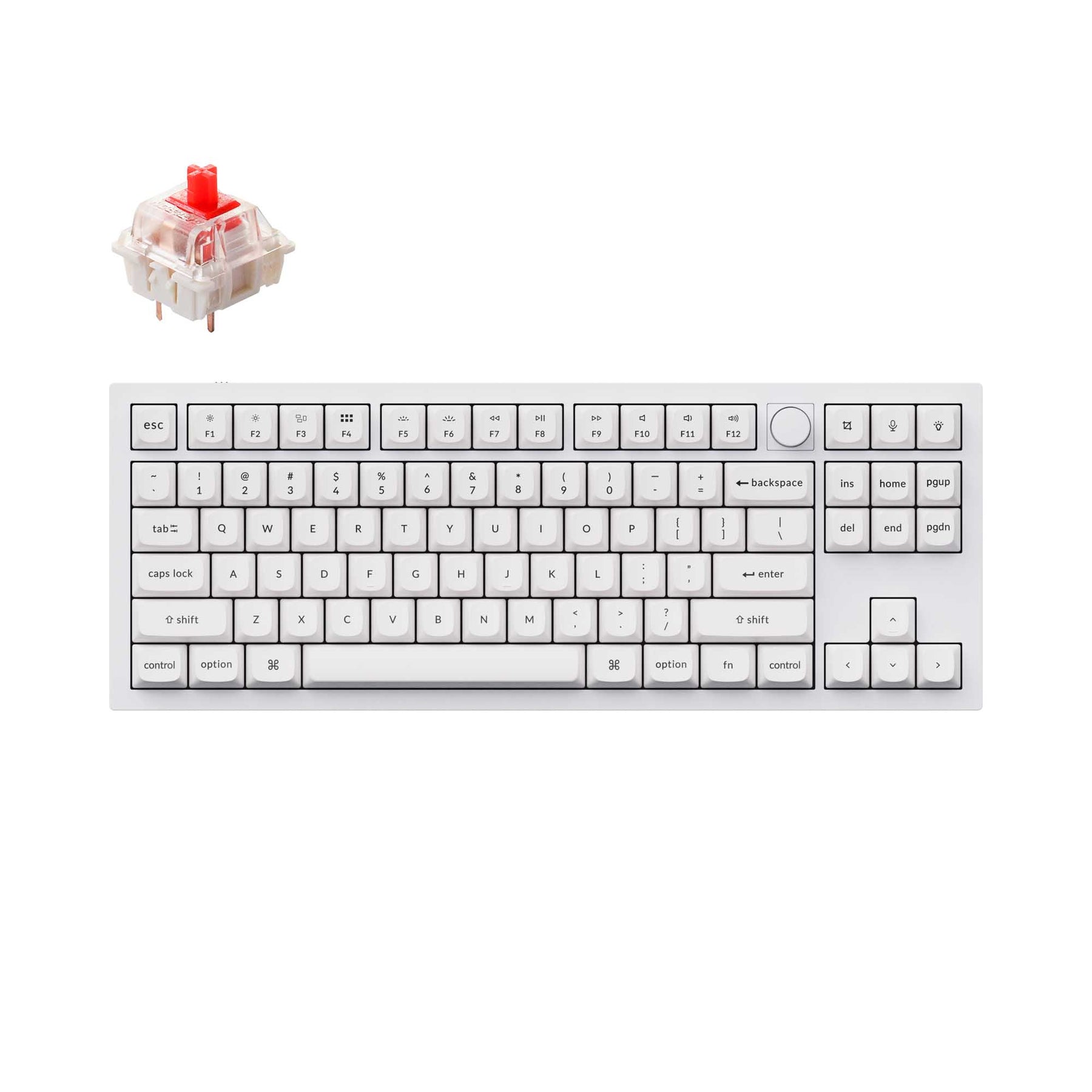 Clavier mécanique personnalisé filaire Keychron Q3 QMK (disposition US ANSI)