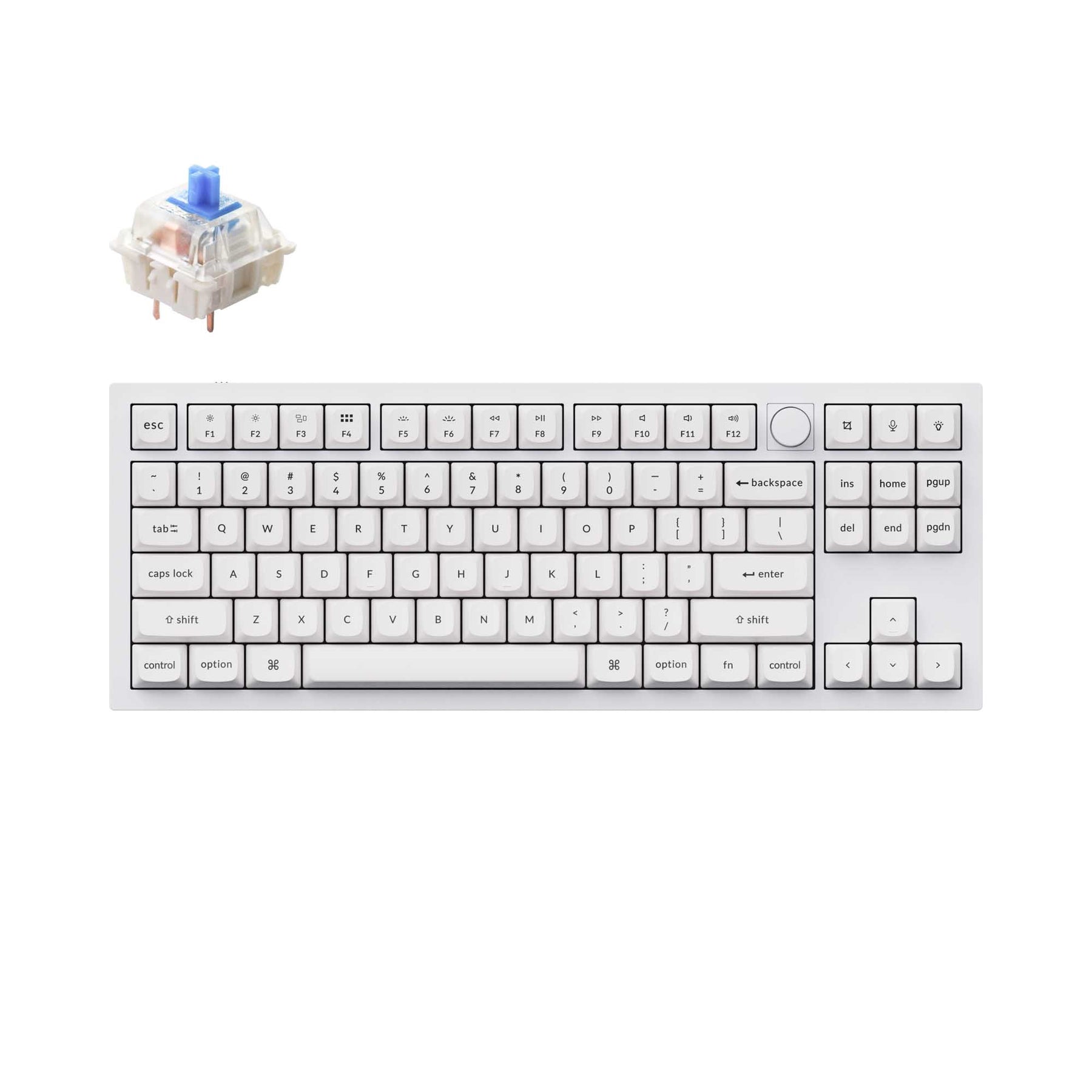 Clavier mécanique personnalisé filaire Keychron Q3 QMK (disposition US ANSI)