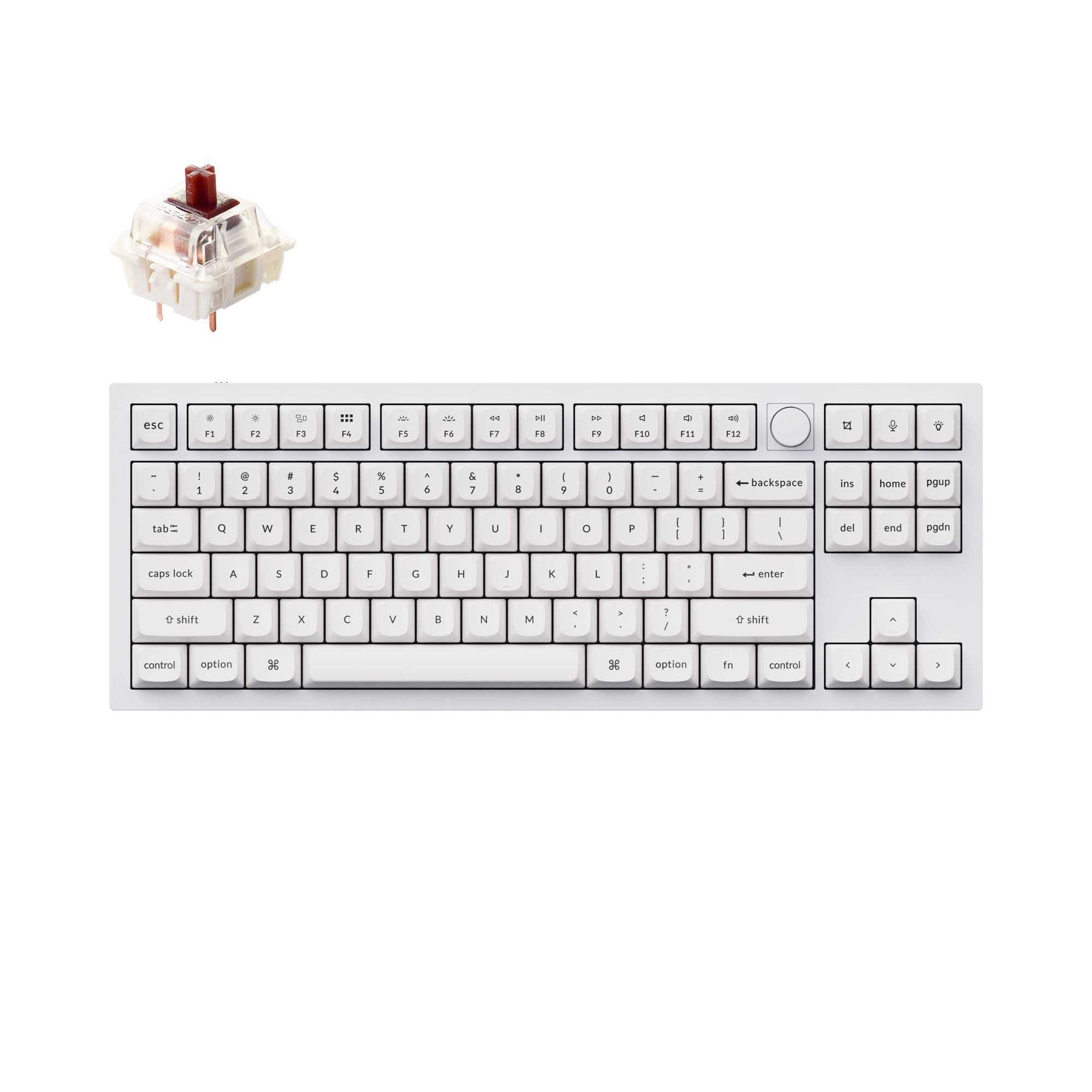 Clavier mécanique personnalisé filaire Keychron Q3 QMK (disposition US ANSI)