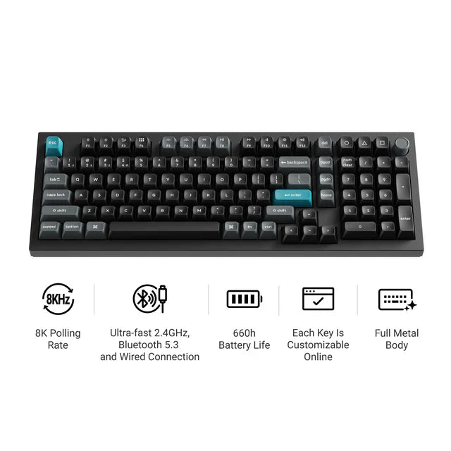 Clavier mécanique personnalisé sans fil Keychron Q5 Ultra 8K