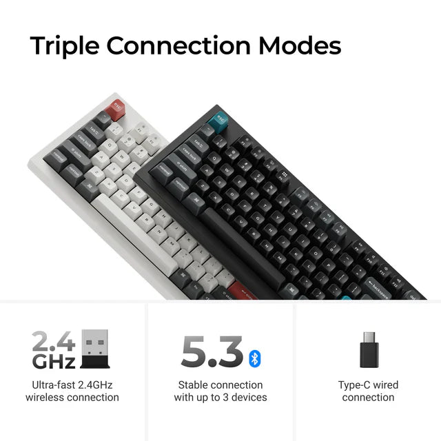Clavier mécanique personnalisé sans fil Keychron Q5 Ultra 8K