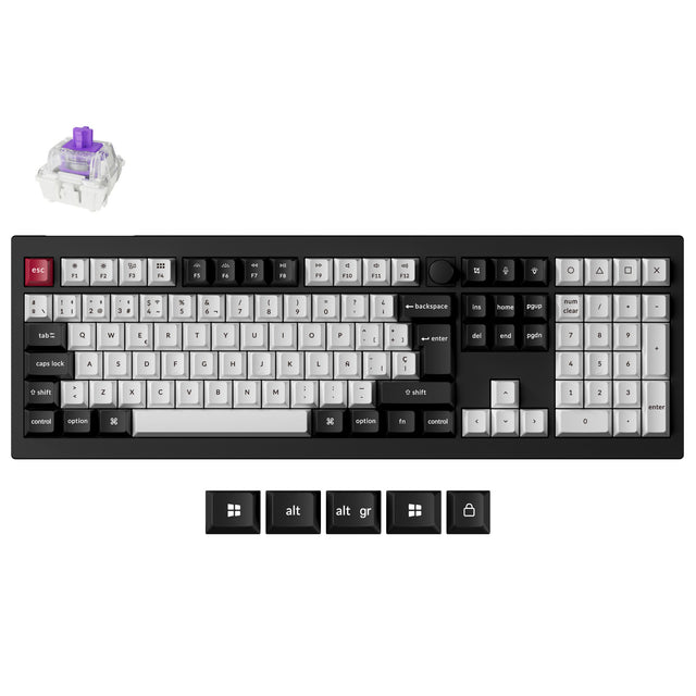 Clavier personnalisé sans fil Keychron Q6 HE QMK Collection disposition ISO