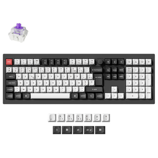 Clavier personnalisé sans fil Keychron Q6 HE QMK Collection disposition ISO