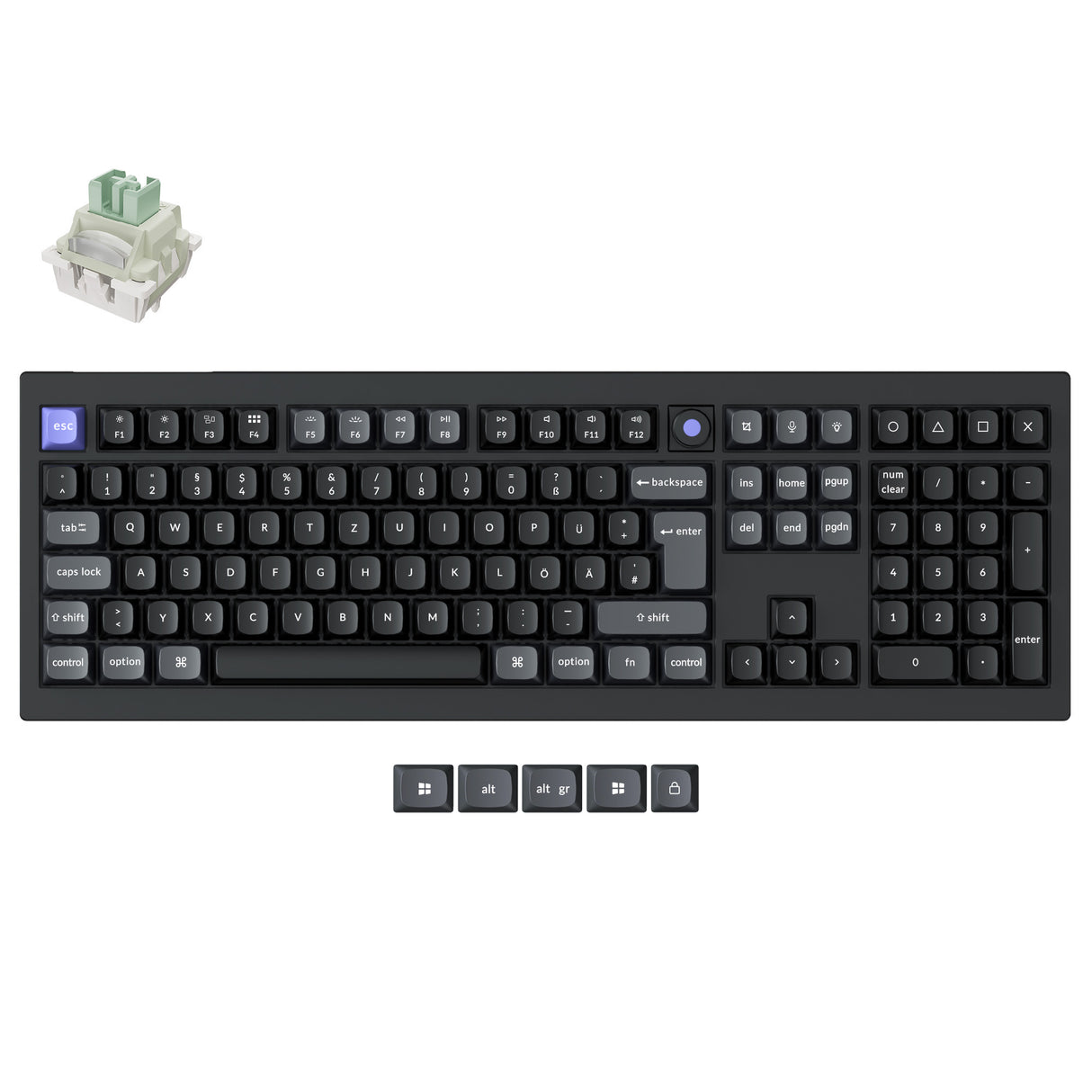 Keychron Q6 HE 8K Wired Magnetic Switch Keyboard ISO Layout Collection