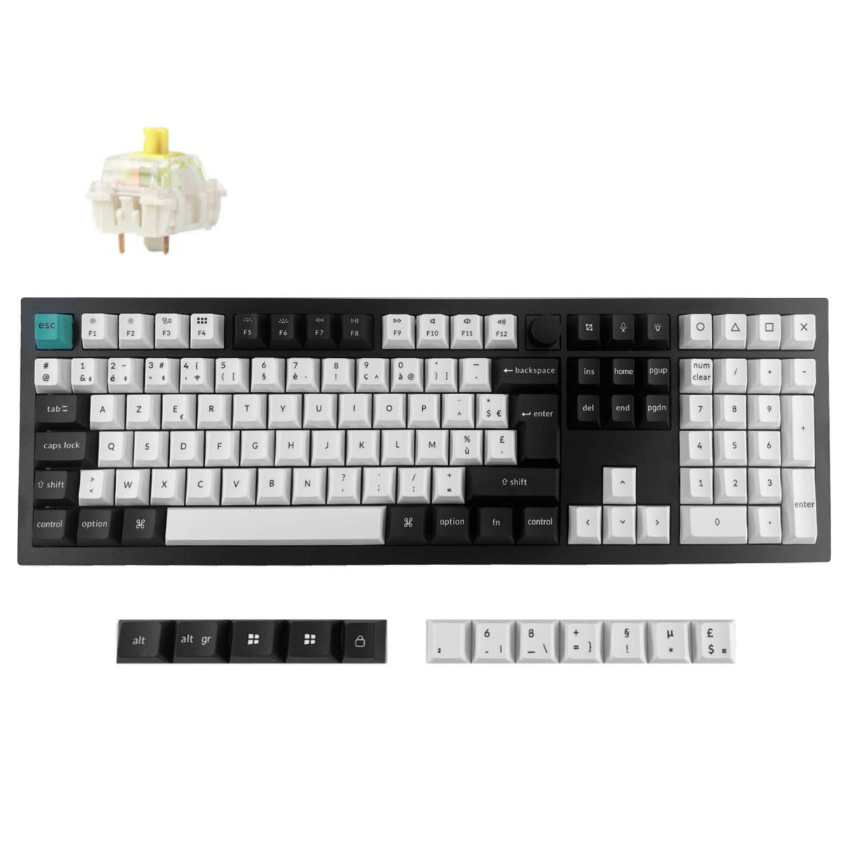 Keychron Q6 Max QMK/VIA Clavier mécanique personnalisé sans fil Collection de mises en page ISO