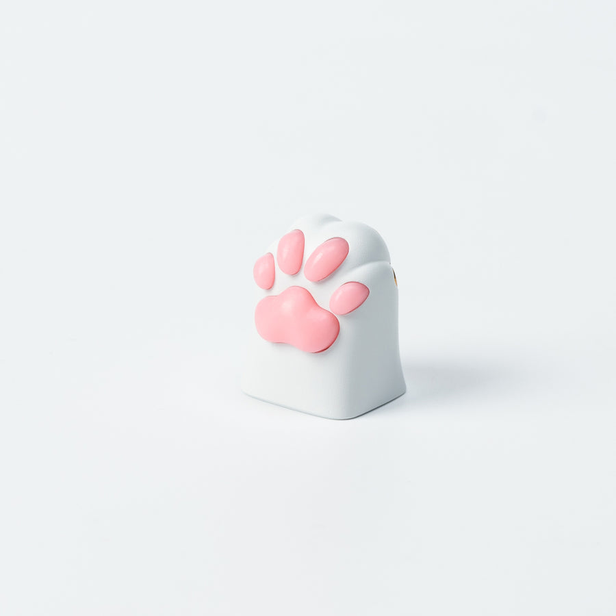 Capuchons de touches artisanaux en alliage d'aluminium, patte de chaton en silicone