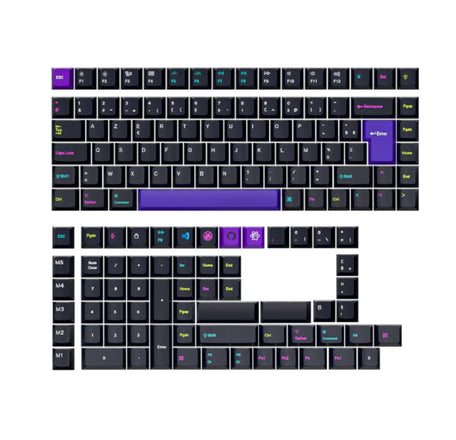 ISO Cherry Profile Dye-Sub PBT Full Set Keycap Set - Developer - Version 2